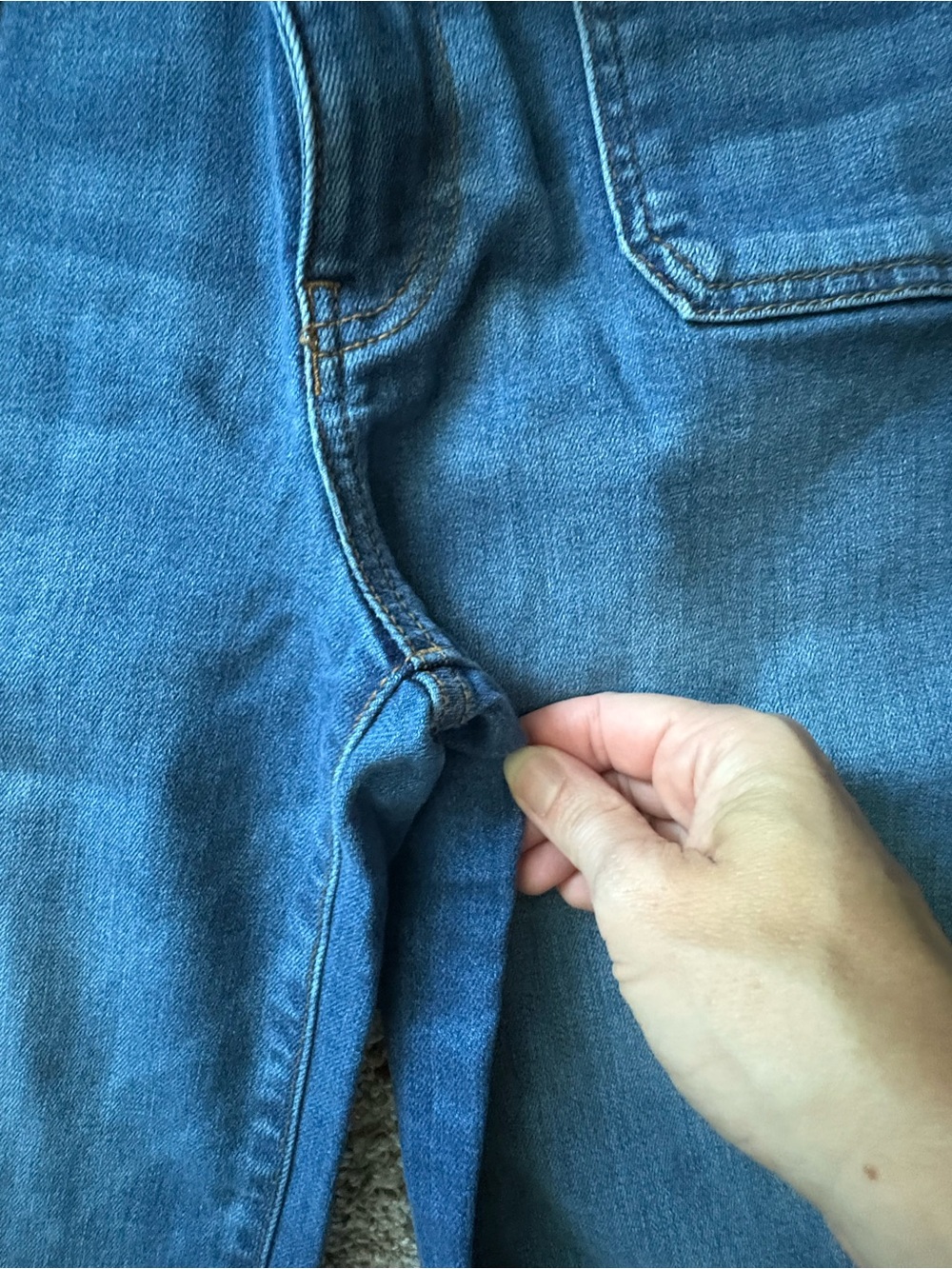 Kut from the Kloth Wide Leg Denim Jeans - Blue Wash - Picture 4 of 10